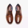 Richelieus Brantin Plain en cuir beige foncé pour homme Richelieus Brantin Plain en cuir beige foncé pour homme