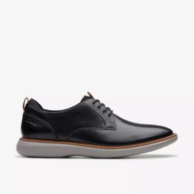 Richelieus Brantin Plain en cuir noir pour homme