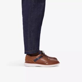 Richelieus Brantin pour homme en cuir beige