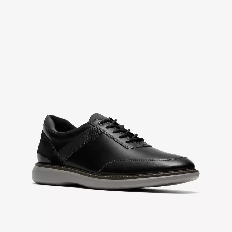 Richelieus en cuir noir pour homme, style Brantin Richelieus en cuir noir pour homme, style Brantin