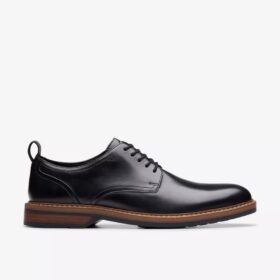 Richelieus à lacets Aldwin en cuir noir pour homme