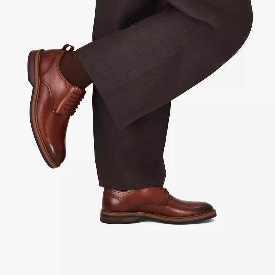 Richelieus à lacets Aldwin pour homme en cuir beige Richelieus à lacets Aldwin pour homme en cuir beige