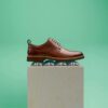 Richelieus à lacets Aldwin pour homme en cuir beige Richelieus à lacets Aldwin pour homme en cuir beige