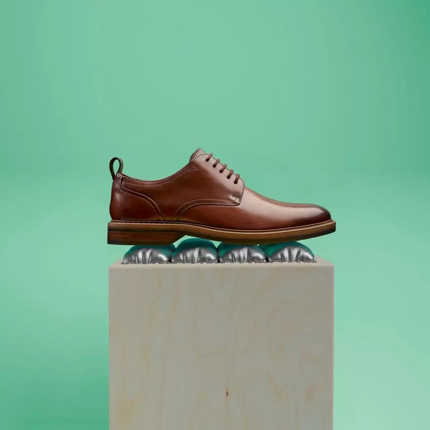 Richelieus à lacets Aldwin pour homme en cuir beige Richelieus à lacets Aldwin pour homme en cuir beige