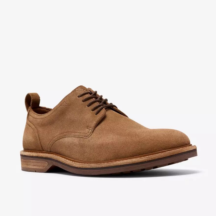 Richelieus à lacets Aldwin pour homme en daim beige Richelieus à lacets Aldwin pour homme en daim beige