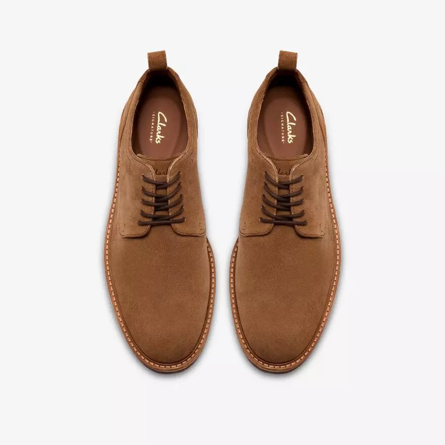 Richelieus à lacets Aldwin pour homme en daim beige Richelieus à lacets Aldwin pour homme en daim beige