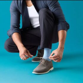 Richelieus Monahan pour homme en nubuck « Plain Stone » Richelieus Monahan pour homme en nubuck « Plain Stone »