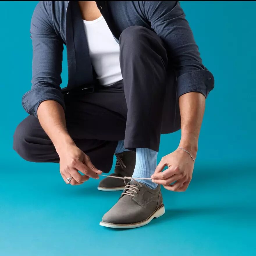 Richelieus Monahan pour homme en nubuck « Plain Stone » Richelieus Monahan pour homme en nubuck « Plain Stone »