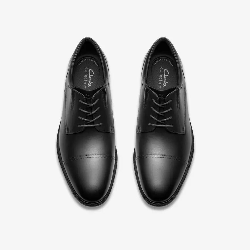 Richelieus Steadwell Cap en cuir noir pour homme Richelieus Steadwell Cap en cuir noir pour homme