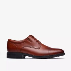 Richelieus Steadwell Cap pour homme en cuir brun foncé Richelieus Steadwell Cap pour homme en cuir brun foncé
