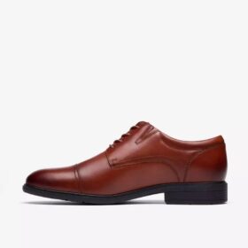 Richelieus Steadwell Cap pour homme en cuir brun foncé Richelieus Steadwell Cap pour homme en cuir brun foncé