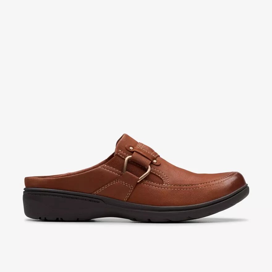 Sabots et Mules Carleigh Viola en nubuck British Tan pour femme Sabots et Mules Carleigh Viola en nubuck British Tan pour femme
