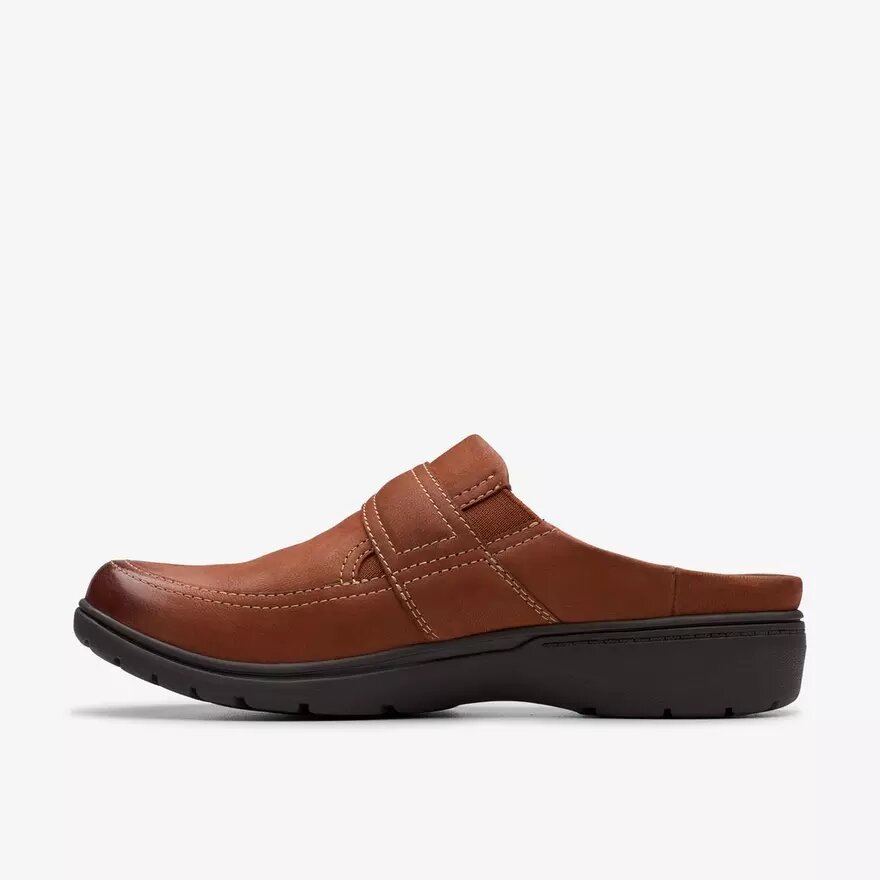 Sabots et Mules Carleigh Viola en nubuck British Tan pour femme Sabots et Mules Carleigh Viola en nubuck British Tan pour femme