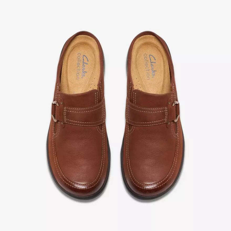 Sabots et Mules Carleigh Viola en nubuck British Tan pour femme Sabots et Mules Carleigh Viola en nubuck British Tan pour femme
