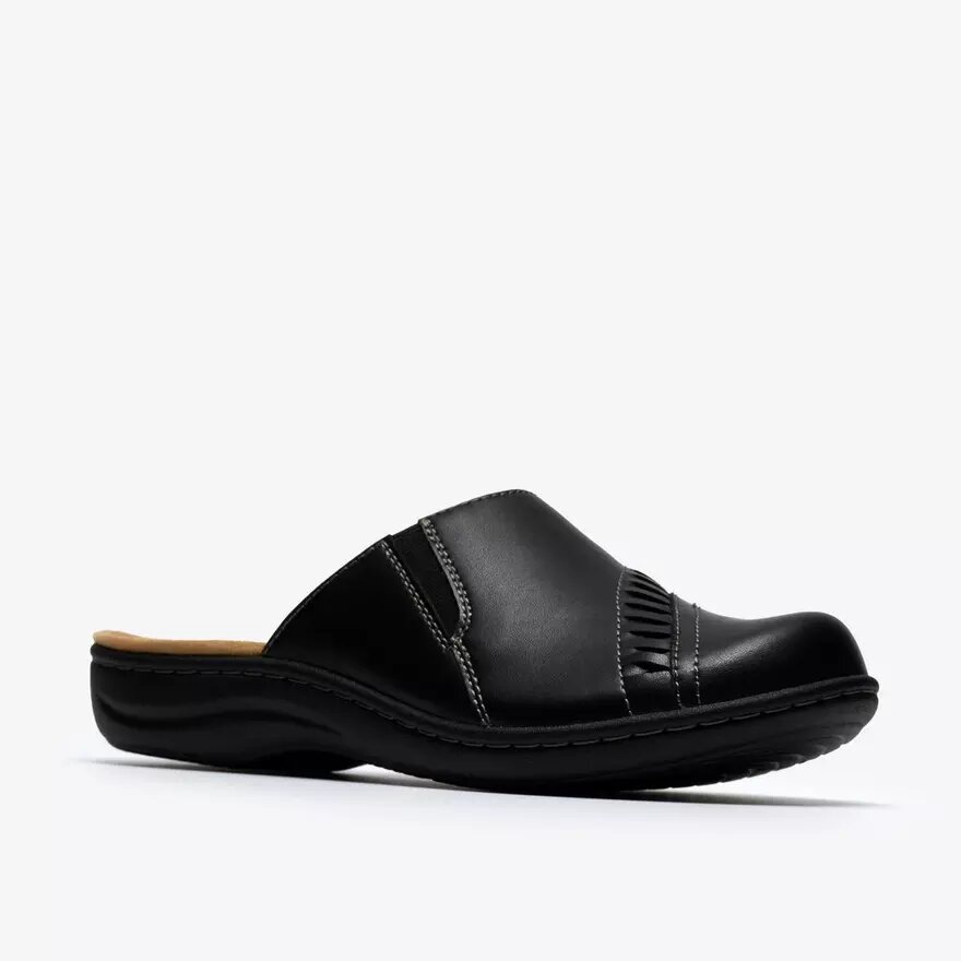 Sabots et Mules Laurieann Lux en cuir noir pour femme Sabots et Mules Laurieann Lux en cuir noir pour femme