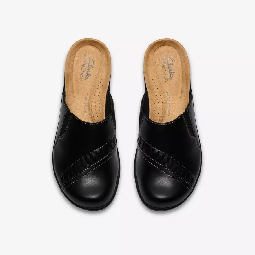 Sabots et Mules Laurieann Lux en cuir noir pour femme Sabots et Mules Laurieann Lux en cuir noir pour femme