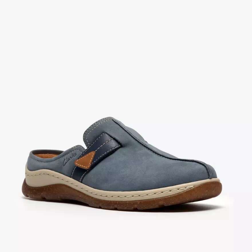 Sabots Orlene pour femme en nubuck bleu denim – Sabots et Mules Sabots Orlene pour femme en nubuck bleu denim – Sabots et Mules