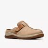 Sabots Orlene pour femme en nubuck taupe – Sabots et Mules