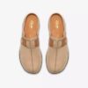 Sabots Orlene pour femme en nubuck taupe – Sabots et Mules