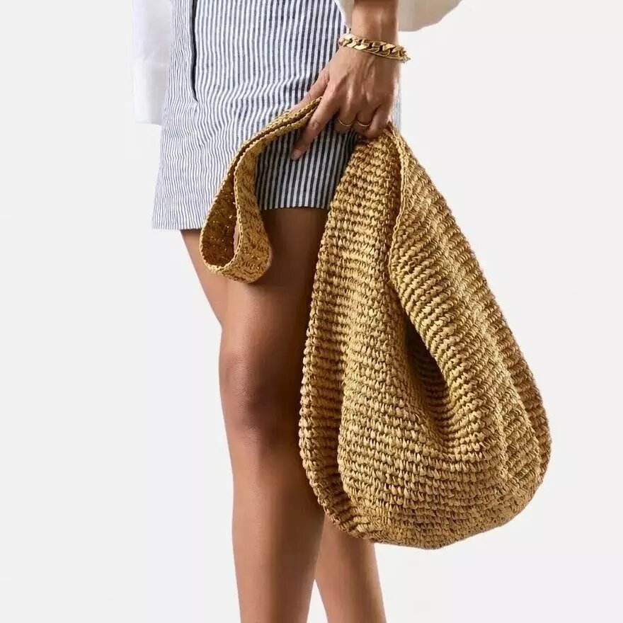 Sac fourre-tout en paille naturelle Talia pour femme Sac fourre-tout en paille naturelle Talia pour femme