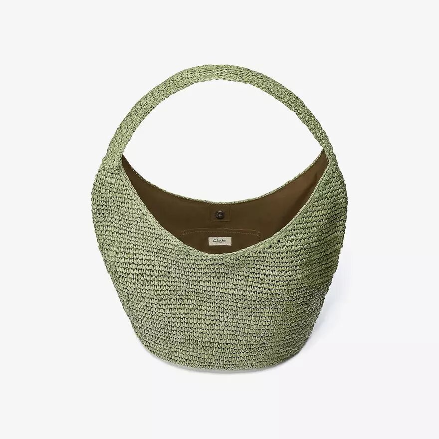 Sac fourre-tout en paille Talia vert pour femme Sac fourre-tout en paille Talia vert pour femme
