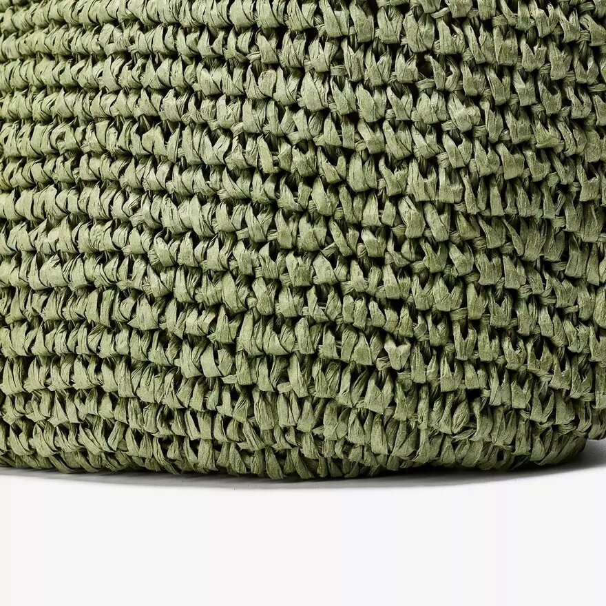Sac fourre-tout en paille Talia vert pour femme Sac fourre-tout en paille Talia vert pour femme