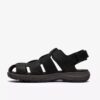 Sandale en cuir noir Guideview Cove pour homme