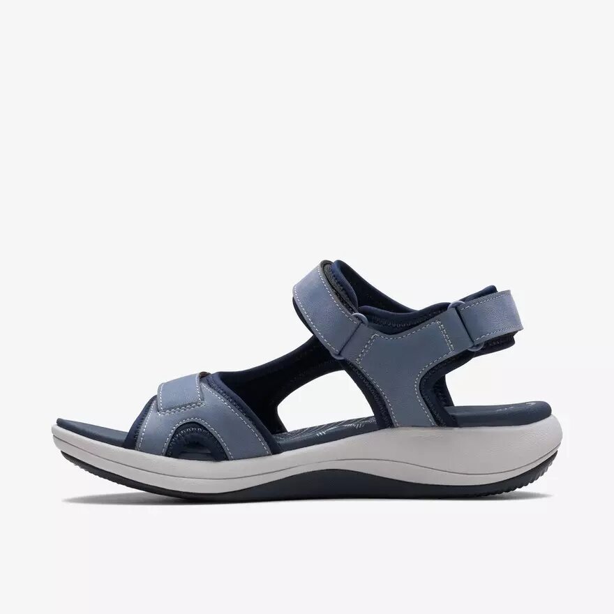 Sandales Cloudsteppers™ à lanières Mira Bay bleu denim pour femme Sandales Cloudsteppers™ à lanières Mira Bay bleu denim pour femme