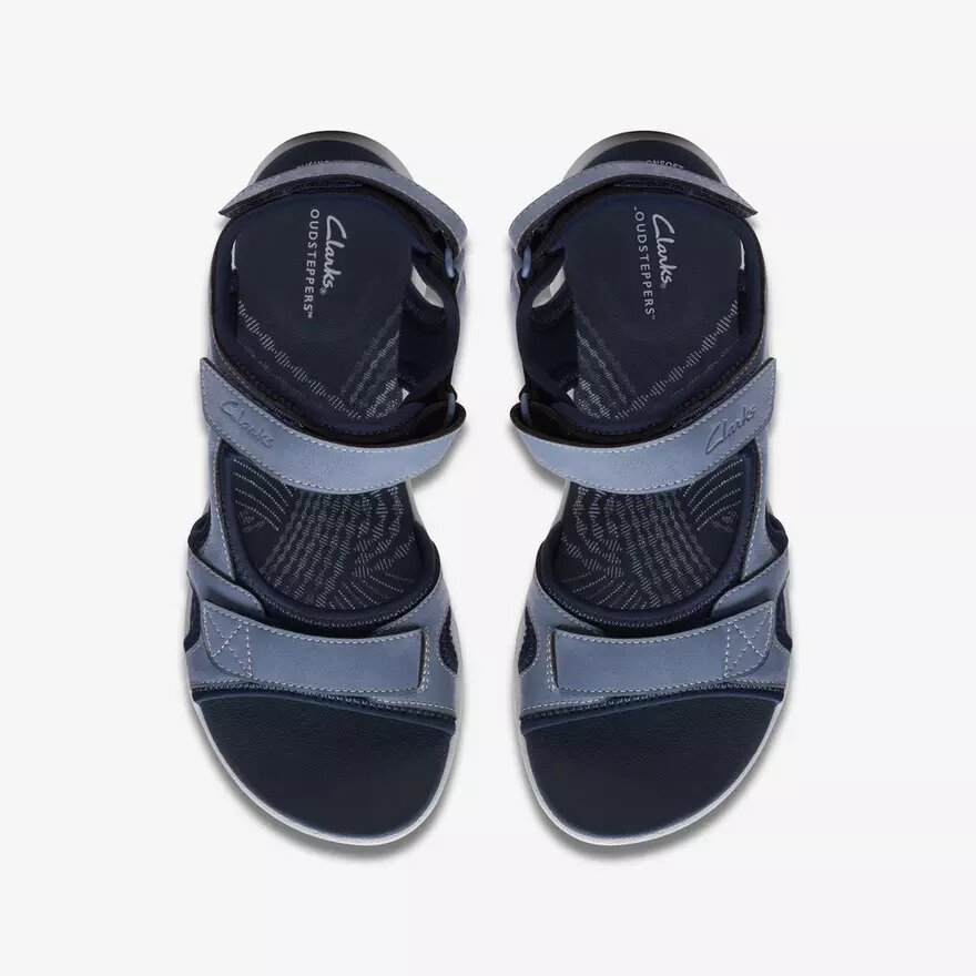 Sandales Cloudsteppers™ à lanières Mira Bay bleu denim pour femme Sandales Cloudsteppers™ à lanières Mira Bay bleu denim pour femme