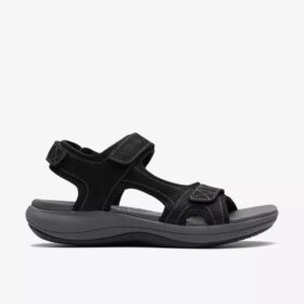 Sandales Cloudsteppers™ Mira Bay noires à lanières pour femme