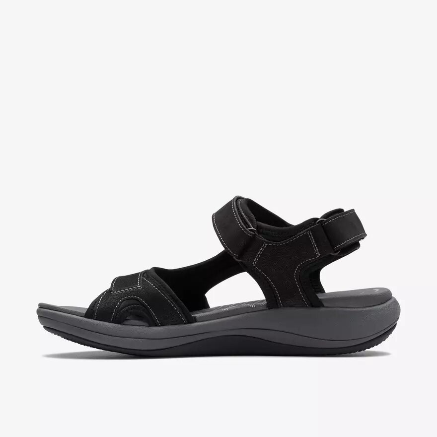 Sandales Cloudsteppers™ Mira Bay noires à lanières pour femme Sandales Cloudsteppers™ Mira Bay noires à lanières pour femme
