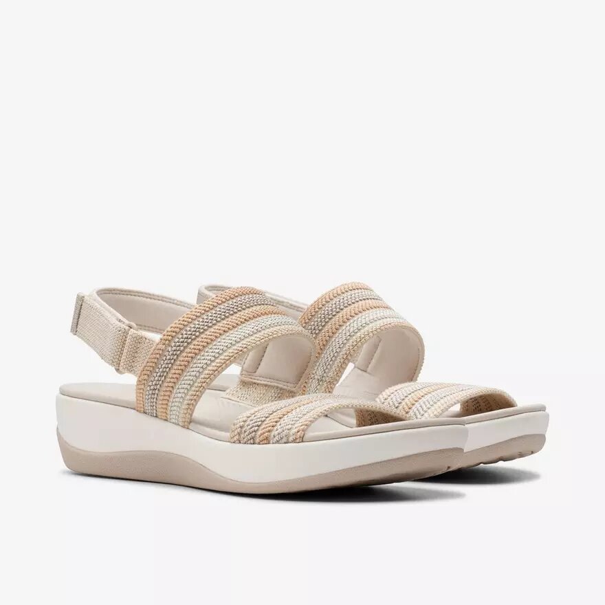 Sandales compensées Arla Stroll Beige Cloudsteppers™ pour femme Sandales compensées Arla Stroll Beige Cloudsteppers™ pour femme