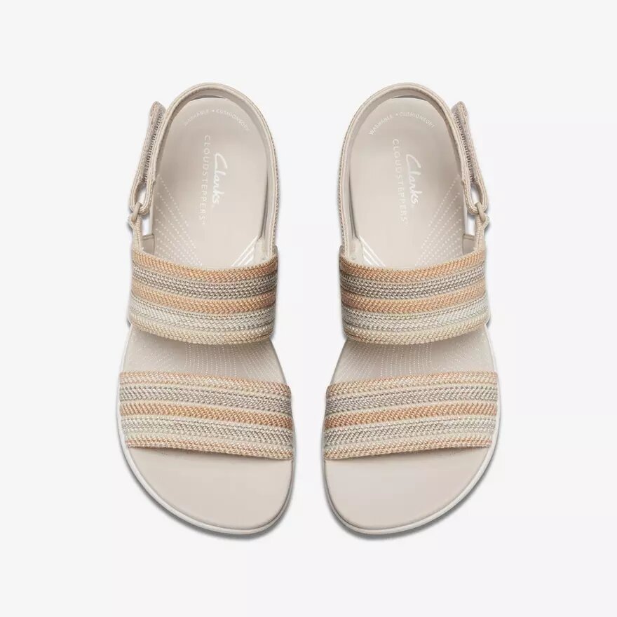 Sandales compensées Arla Stroll Beige Cloudsteppers™ pour femme Sandales compensées Arla Stroll Beige Cloudsteppers™ pour femme