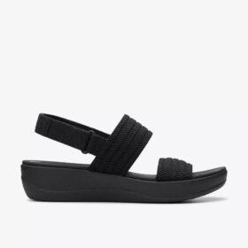 Sandales compensées Arla Stroll Black Cloudsteppers™ pour femme