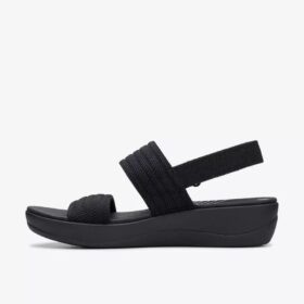 Sandales compensées Arla Stroll Black Cloudsteppers™ pour femme