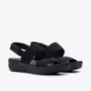 Sandales compensées Arla Stroll Black Cloudsteppers™ pour femme