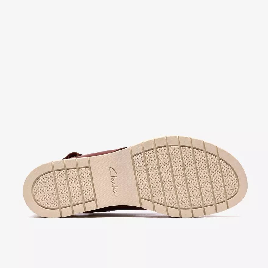 Sandales compensées Diaz Cross en cuir orange brûlé pour femme Sandales compensées Diaz Cross en cuir orange brûlé pour femme