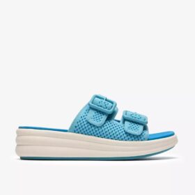 Sandales compensées Drift Faye bleu vif pour femme