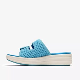 Sandales compensées Drift Faye bleu vif pour femme