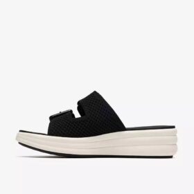 Sandales compensées Drift Faye noires pour femme