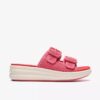 Sandales compensées Drift Faye roses pour femme