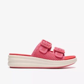 Sandales compensées Drift Faye roses pour femme