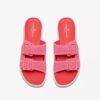 Sandales compensées Drift Faye roses pour femme