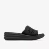 Sandales compensées Drift Floral noires pour femme Sandales compensées Drift Floral noires pour femme