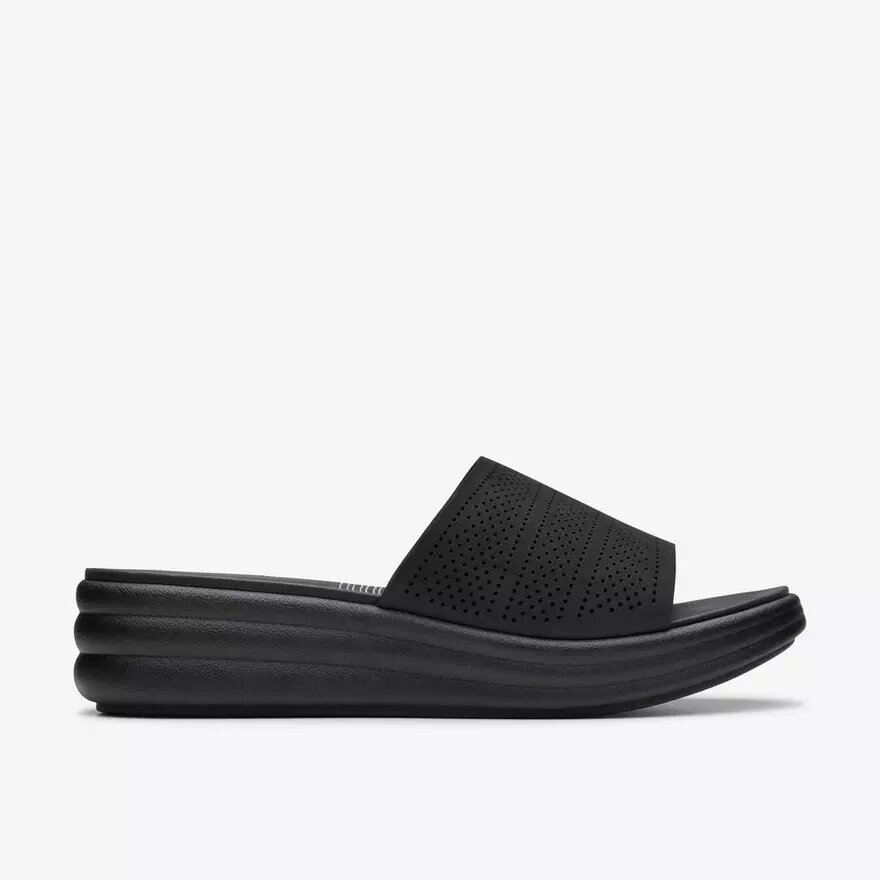 Sandales compensées Drift Twist Black Cloudsteppers™ pour femme Sandales compensées Drift Twist Black Cloudsteppers™ pour femme