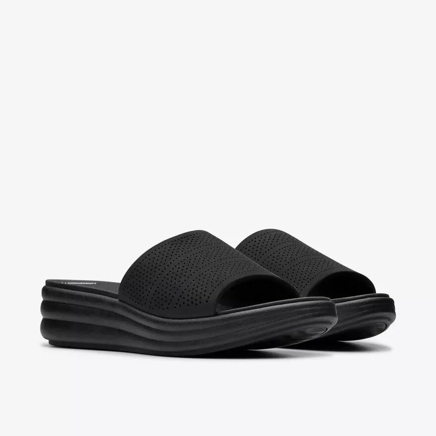Sandales compensées Drift Twist Black Cloudsteppers™ pour femme Sandales compensées Drift Twist Black Cloudsteppers™ pour femme