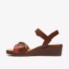 Sandales compensées Kacha Twist Rust pour femme Sandales compensées Kacha Twist Rust pour femme