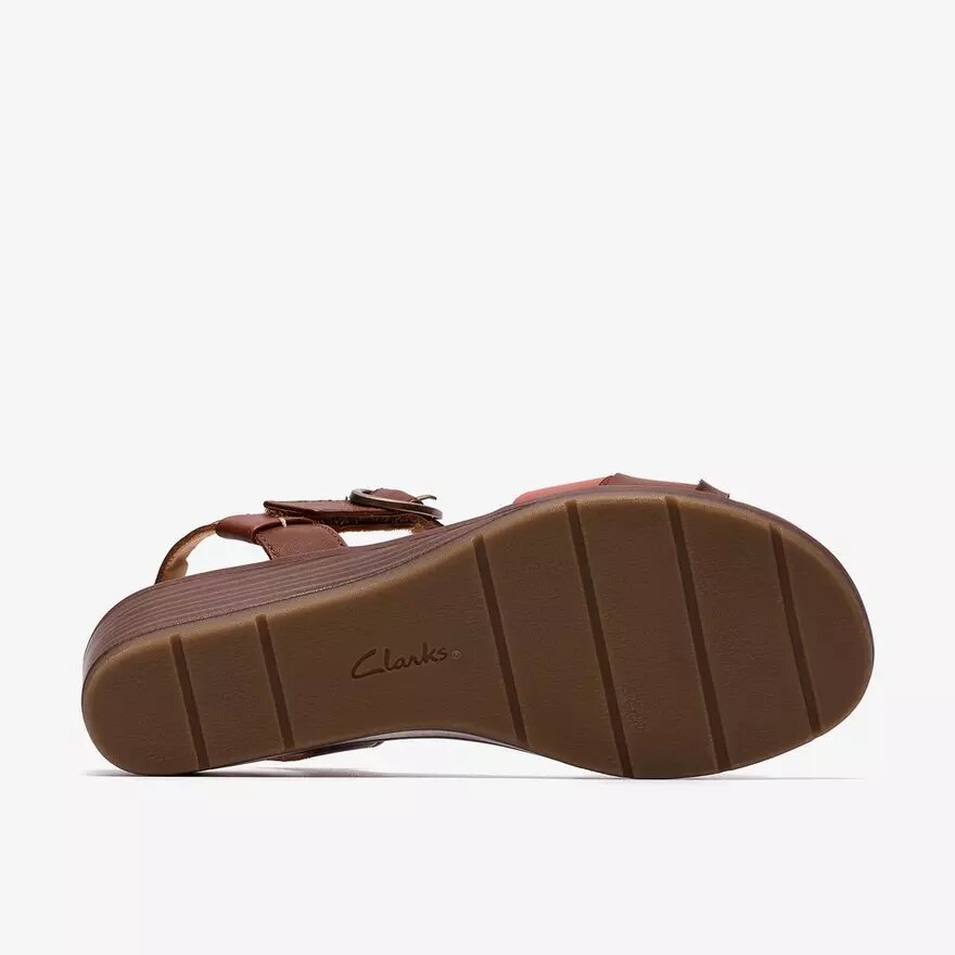 Sandales compensées Kacha Twist Rust pour femme Sandales compensées Kacha Twist Rust pour femme
