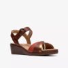 Sandales compensées Kacha Twist Rust pour femme Sandales compensées Kacha Twist Rust pour femme