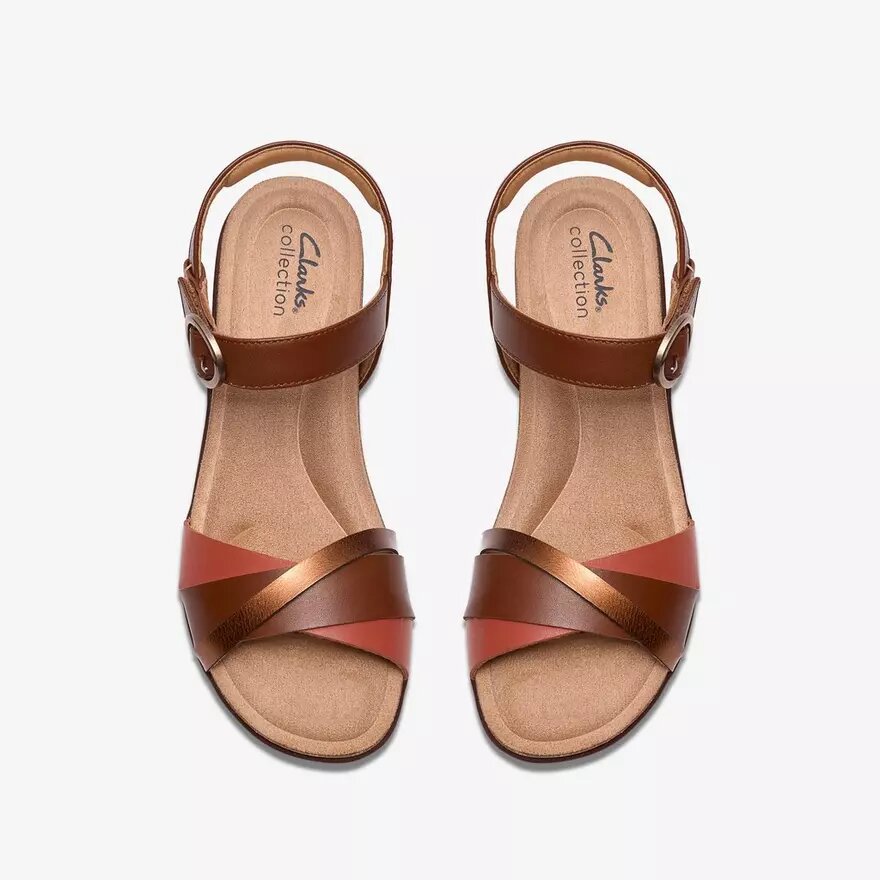 Sandales compensées Kacha Twist Rust pour femme Sandales compensées Kacha Twist Rust pour femme